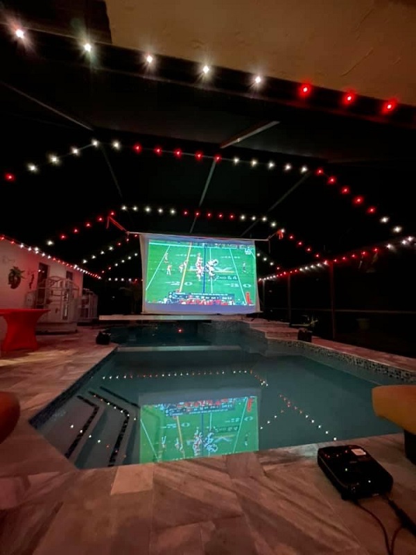pool enclosure lighting